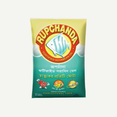 সয়াবিন তেল প্যাকেট | Rupchanda-Fortified-Soyabean-Oil-poly